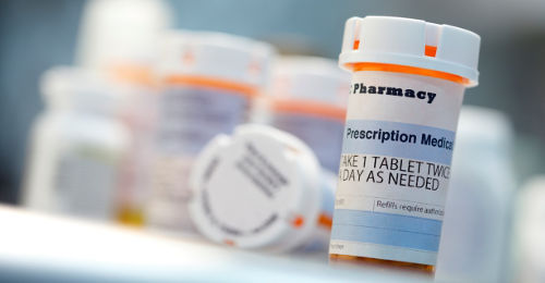 prescription drugs on counter